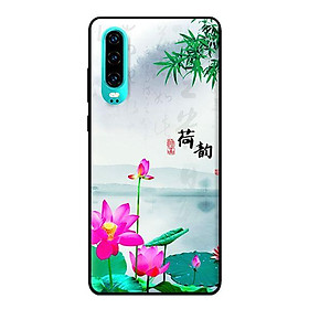Ốp in cho Huawei P30 Sen Hồng - Hàng chính hãng