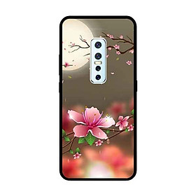 Ốp Lưng in cho Vivo V17 Pro Mẫu Ánh Trăng Hoa Đào - Hàng Chính Hãng