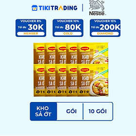 Hộp 10 gói Xốt gia vị nền Maggi Kho sả ớt