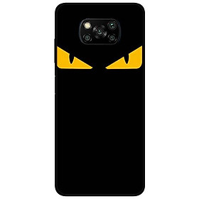 Ốp lưng dành cho Xiaomi Poco X3 mẫu Cặp Mắt Vàng Trên