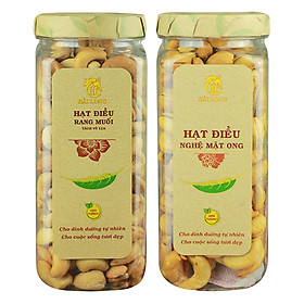 Combo Hạt Điều Nghệ Mật Ong Hải Long (250g) + Đậu Phộng Mè Cay Hải Long (250g)