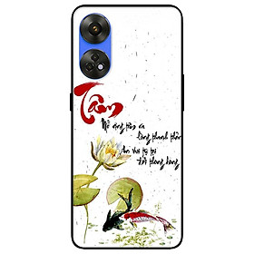 Ốp lưng dành cho Oppo Reno 8T 4G - Reno 8T 5G - Reno 10 5G - Reno 10 Pro 5G - Thư Pháp Tâm - Hàng Chính Hãng