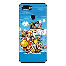 Ốp Lưng in cho Oppo A5s Mẫu Hải Tặc Mũ Rơm Nền Xanh - Hàng Chính Hãng