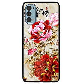 Ốp lưng dành cho Reno 4 mẫu Mẫu Đơn Đỏ Hồng