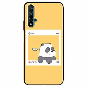 Ốp lưng dành cho Huawei Nova 5T mẫu Chú Gấu Khung Hình