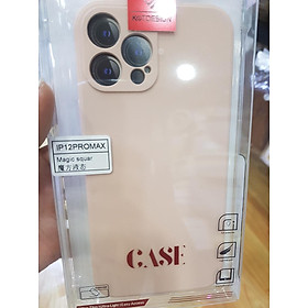 Ốp lưng KST silicons màu lưng trong nhung dành cho iphone 12 promax - Hàng Chính Hãng