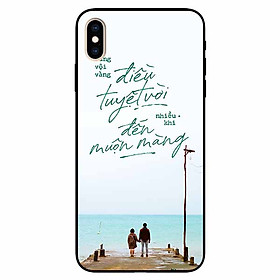 Ốp lưng in cho Iphone Xs Max Mẫu Điều Tuyệt Vời