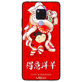 Ốp lưng in cho Huawei Mate 20 Mẫu Múa Lân