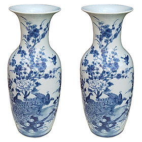 Đôi lọ hoa cảnh  tứ quý