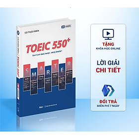 Sách - Toeic 550+ ôn toeic (2 kỹ năng reading & listening) - Moonbook