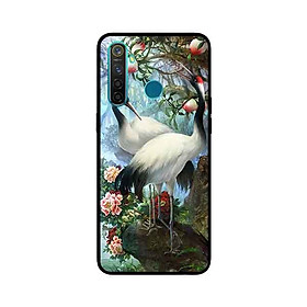 Ốp Lưng in cho Realme 5 Mẫu Cặp Đôi Hạc - Hàng Chính Hãng
