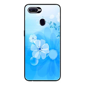 Ốp Lưng in cho Realme 2 Pro Mẫu Bông Hoa Nền Xanh - Hàng Chính Hãng