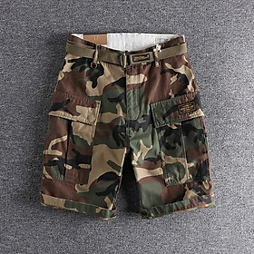 Quần short túi hộp_kèm thắt lưng