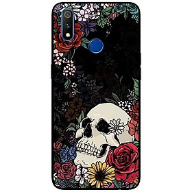 Ốp lưng dành cho Realme 3 - Realme 3 Pro - Realme 5 / 5s / 5i / 6i / 6i - Realme 5 Pro mẫu Họa Tiết Hoa Đầu Lâu
