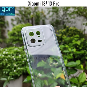Ốp Lưng Dẻo Gor Cho Xiaomi 13/ Xiaomi 13 Pro Trong Suốt, Có Gờ Bảo Vệ Camera - Hàng nhập khẩu