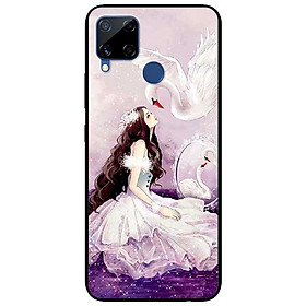 Ốp lưng dành cho Realme C15 mẫu Cô Gái Thiên Nga