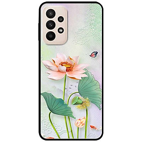 Ốp lưng cho Samsung A13 4G - Samsung A13 5G - Samsung A33 5G - Samsung A53 - A12 - A22 4G - F12 - M12 - Tranh Sen Trắng - Hàng Chính Hãng