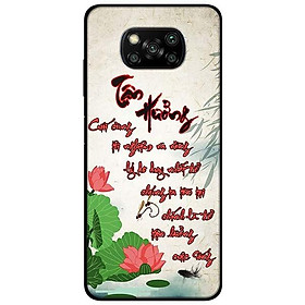Ốp lưng dành cho Xiaomi Poco X3 mẫu Tận Hưởng Thư Pháp