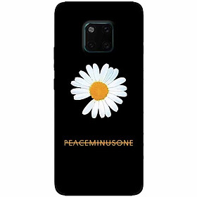 Ốp lưng in cho Huawei Mate 20 Pro Mẫu Cúc To Nền Đen