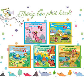 Combo BÓC DÁN THÔNG MINH RÈN LUYỆN IQ. Trọn bộ 5 cuốn