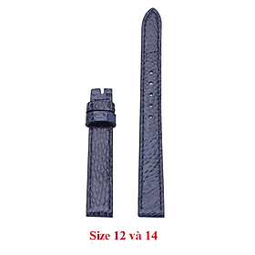 Dây đồng hồ da đà điểu nhiều size màu xanh HJ8422-41-43-50-59-61-65 