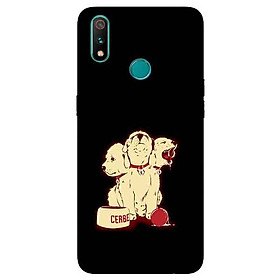 Ốp Lưng in cho Realme 3 Pro Mẫu Chú Cún Ba Đầu - Hàng Chính Hãng
