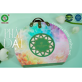 Bộ hộp Bánh trung thu 4 bánh 1 trứng 150g - Phát Đạt - Thành Long - 600g - VIỆT NAM