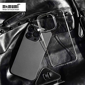 Ốp lưng siêu mỏng 0.3mm chống ố cho iPhone 15 Pro Max / 15 Pro / 15 Plus / 15 hiệu Memumi Crystal thiết kế ôm sát máy, chống sốc , chống trầy xước - Hàng nhập khẩu 