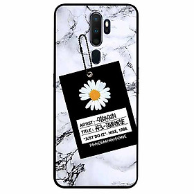 Ốp lưng in cho Oppo A5 2020 Mẫu Cúc Nền Đá