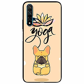 Ốp lưng in cho Huawei Nova 5T Mẫu Cún Yoga