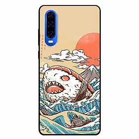 Ốp lưng dành cho Huawei P30 mẫu Cá Shushi Cuộn