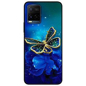 Ốp lưng dành cho Vivo Y21 - Vivo Y21s mẫu Bướm Xanh