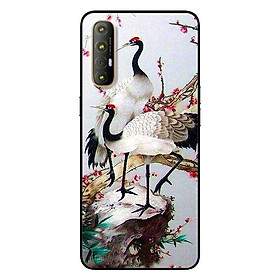 Ốp lưng dành cho Oppo Reno 3 Pro mẫu Hạc Anh Đào