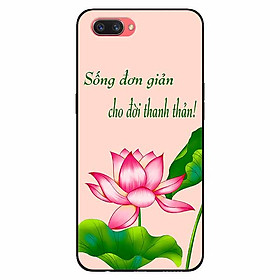 Ốp lưng in cho Oppo A3s/ A5 2018 Mẫu Sống Đơn Giản