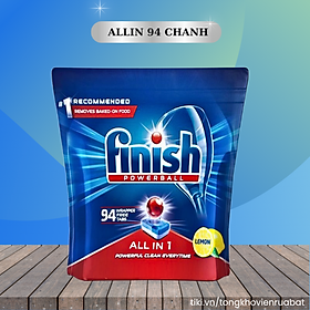Túi 80 viên rửa chén Finish All In 1 Max Dishwasher Tablets QT025451