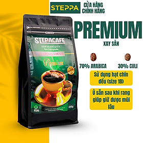 STEPPACAFE-Cà Phê Rang Xay PREMIUM 70% Arabica + 30% Culi (Túi 250g)
