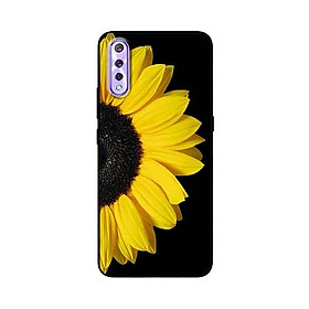 Ốp Lưng in cho Vivo S1 Mẫu Hoa Hướng Dương Nền Đen - Hàng Chính Hãng
