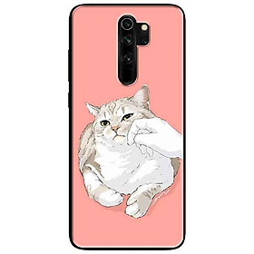 Ốp lưng in cho Xiaomi Redmi Note 8 Pro Mẫu Mèo Mập