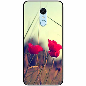 Ốp lưng dành cho Xiaomi Redmi Note 5 ( Redmi 5 Plus ) mẫu Ba Nụ Hoa Đỏ