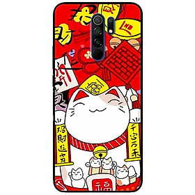Ốp lưng dành cho Xiaomi Redmi 9 mẫu Mèo Nằm Chờ Cá