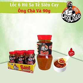 Lốc 6 Hũ Sa Tế Siêu Cay Ông Chà Và 90gr ( Extra Hot Satay Sauce)