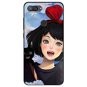 Ốp lưng in cho Xiaomi Mi 8 Lite Mẫu Cô Gái Cầm Dù