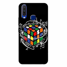 Ốp lưng in cho Vivo Y12 Rubik Toán Học