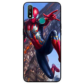 Ốp Lưng in cho Realme 3 Mẫu Người Nhện Nền Thành Phố - Hàng Chính Hãng