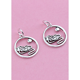 Combo 2 cái charm bạc thái hình đám mây treo - Ngọc Quý Gemstones
