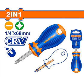 [CHÍNH HÃNG] Tua vít 2 ĐẦU  dẹp & bake 1/4"x68mm 2 trong 1 WADFOW WSS45M1