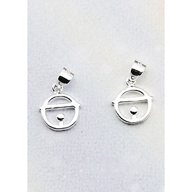 Combo 2 cái charm bạc hình chuông doremon treo -  Ngọc Quý Gemstones