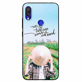 Ốp lưng in cho Xiaomi Redmi Note 7 Mẫu Lấy Nón
