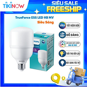 Bóng đèn Philips TrueForce Essential LED HB MV E27 - Ánh sáng Trắng, Hiệu suất chiếu sáng cao, Tiết kiệm điện, Chất lượng ánh sáng hoàn hảo - Hàng Chính Hãng