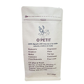Cà phê Arabica Cầu Đất pha phin rang mộc O